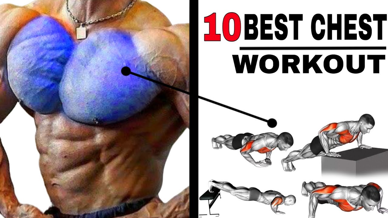 10 Best Chest Workout at Home | Build Bigger Chest Fast (No Equipment ...