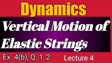 Dynamics for B.Sc & B.Sc B.Ed in Hindi ll Vertical Motion of Elastic String II Lecture 4