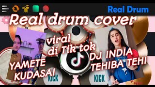 Viral Yamete kudasai  x dj India TEHIBA TEHI terbaru Tik tok 2021 | Real drum cover | Aditiya 💙