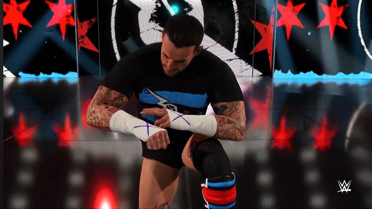 WWE 2K24 - WWE Bad Blood - CM Punk Vs Drew McIntyre- Hell In a Cell 