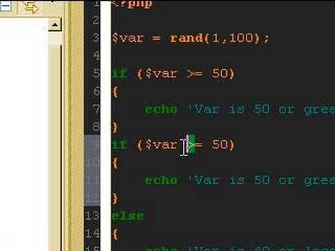 PHP Lesson 04: If's, Else's, ElseIf's !?