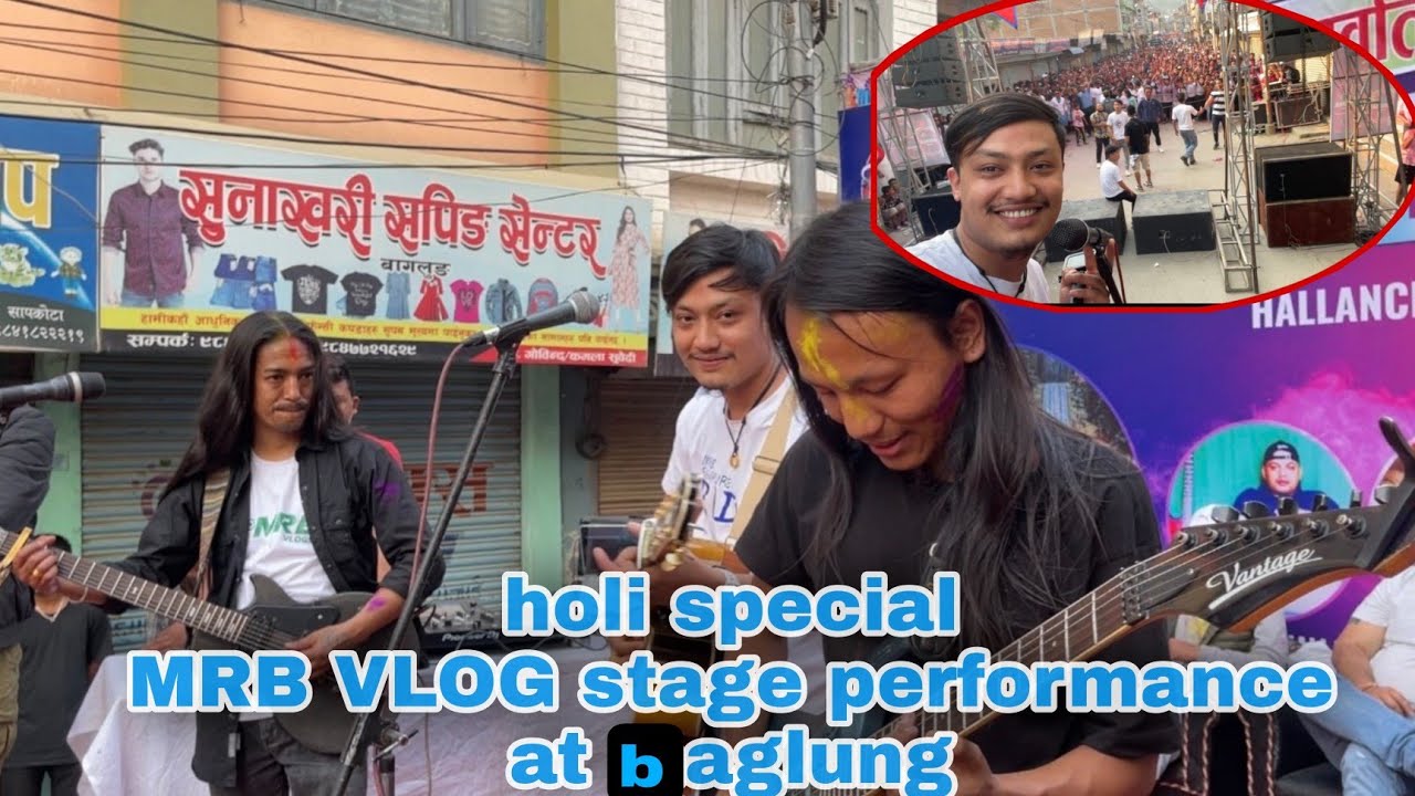 @Mrbvlog_official stage performance at baglung// live concert//RIDER BINITA