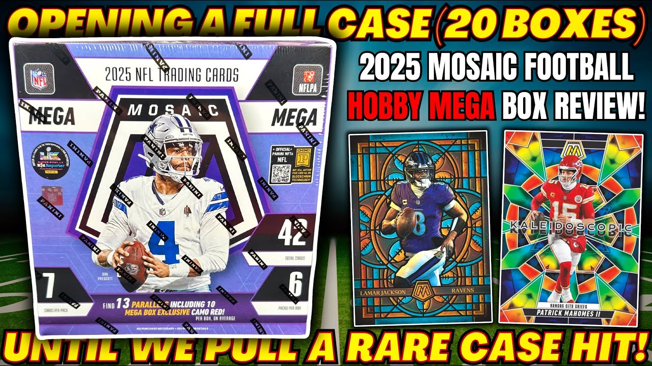 *ОТКРЫВАЮ ЗАПЕЧАТАННЫЙ ЯЩИК С МЕГАКОРОБКАМИ MOSAIC FOOTBALL HOBBY 2025 ГОДА!🏈 СТОЯТ ЛИ ОНИ ТОГО?!🤔