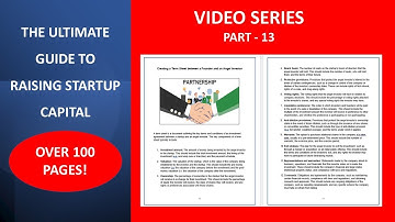 How To Create a Term Sheet. THE ULTIMATE GUIDE TO RAISING STARTUP CAPITAL- Video Series: Part 13