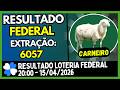 RESULTADO - LOTERIA FEDERAL 20:00 | 15/04/2026