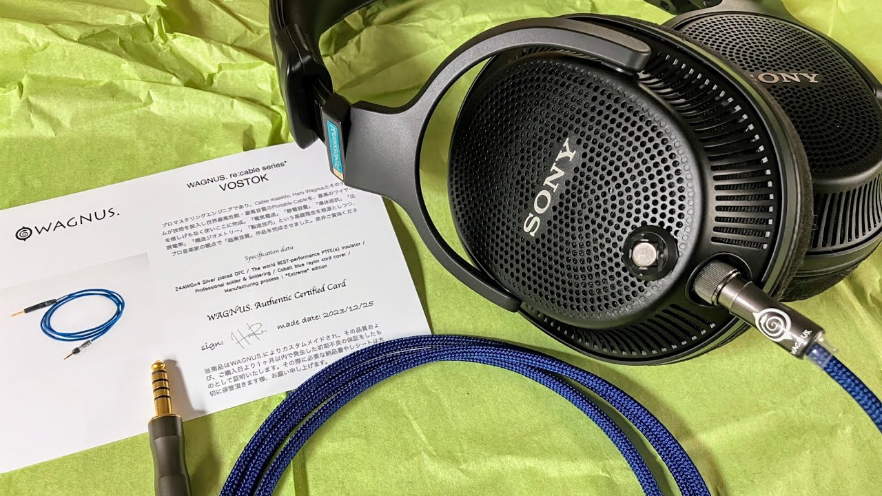 ヘッドホン wagnus PROGRESS for SONY MDR-M1ST 150cm Wagnus PROGRESS / VOSTOK Balanced Cable for Sony MDR-M1ST / MDR
