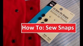 How To: Sew Snaps