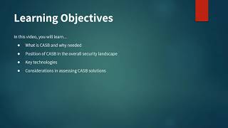 CASB Introduction Series 1/17: Course Introduction