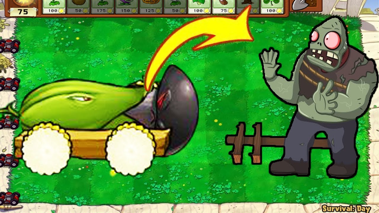Potato cannon vs doom cannon vs gargantuar hack plants vs zombies youtube