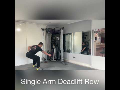 How to perform the Single Arm Cable Deadlift to Row
