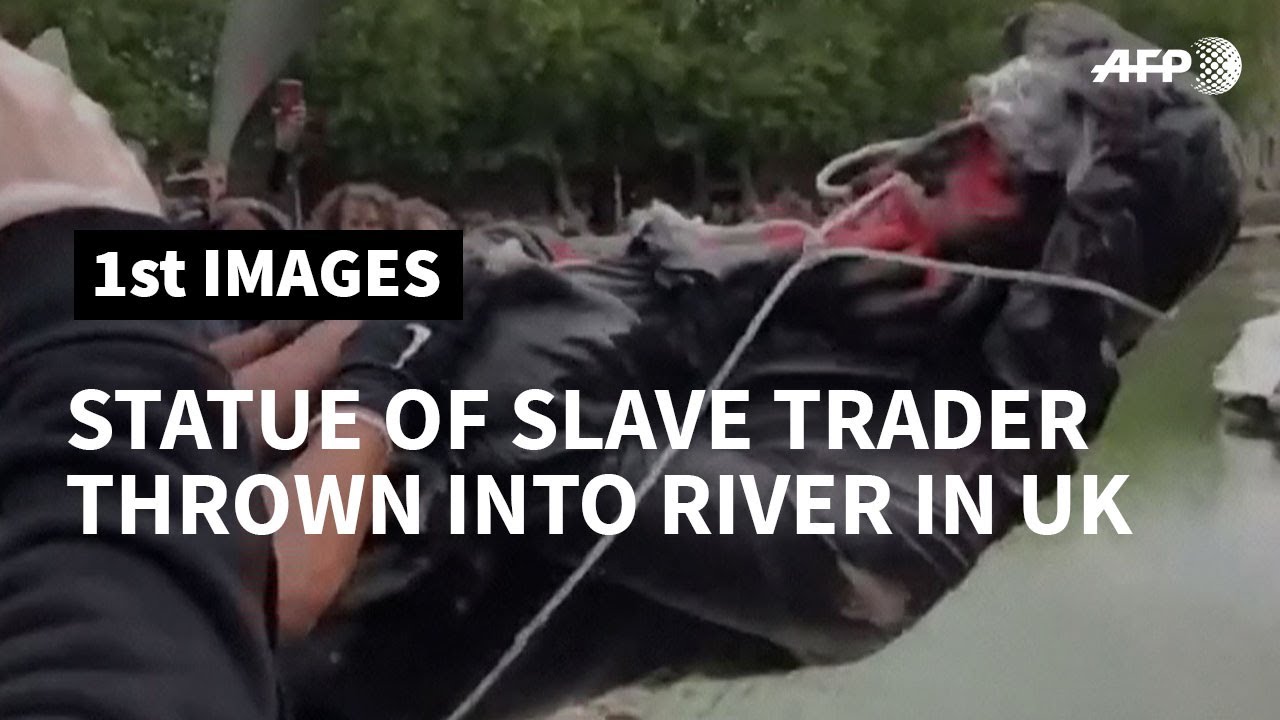 UK slave trader's statue toppled in anti-racism protests | AFP
