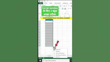 how to create series serial number #shorts #exceltips #exceltricks #excel #exceltutorial#formula