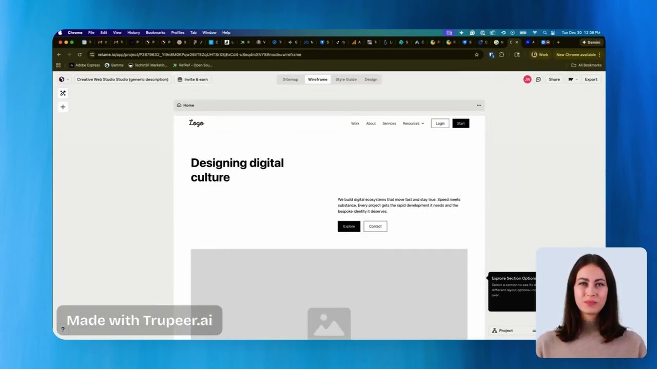 Creating Quick Wireframes with Relume and AI