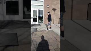 short girl practices 6ft wall jump for police physical test