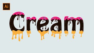 Illustrator  CC | How to Create a Melting Text Effect in Illustrator 