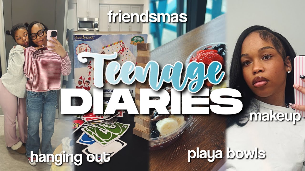 TEENAGE DIARIES 005 ✰ | friendsmas, bowling, playa bowl, makeup, etc!