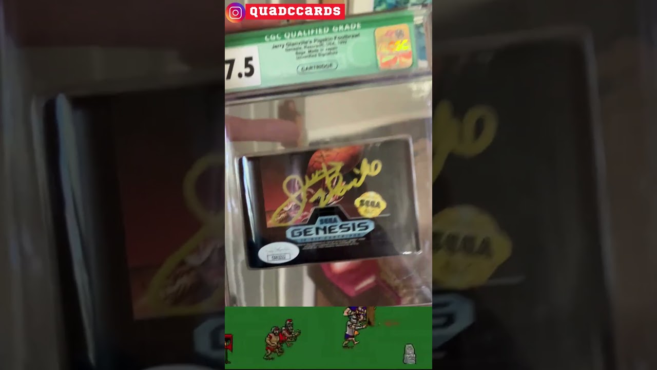 Revealing CGC Grading of the 1990 Sega Genesis Jerry Glanville's Pigskin Footbrawl Video Game