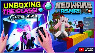 [Clustrs Glasspad] POV Bedwars + Keyboard &amp; Mouse ASMR | 4K 360FPS