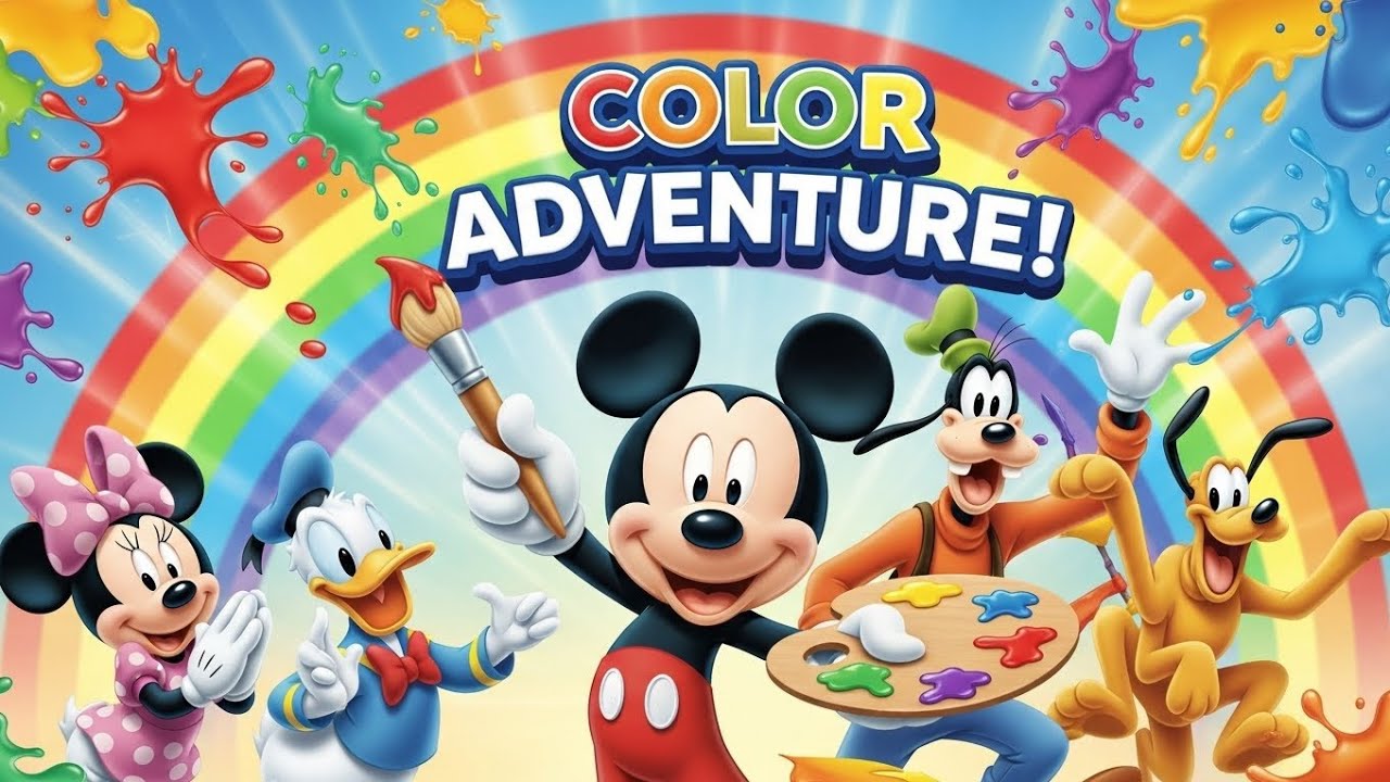🎨🌈 Mickey’s Color Adventure | Mickey Mouse Clubhouse Full Episode 🐭✨ | Fun Learning Colors for Kids