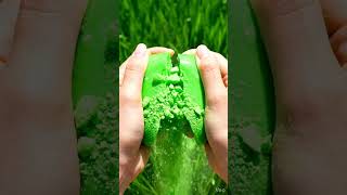 Satisfying Green Soap Crushing 💚Super Relaxing ASMR No Talking#shorts #viral #satisfying #shortsfeed