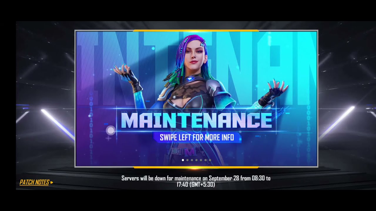 FREE FIRE  TODAY  MAINTENANCE