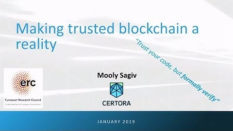 Automatic Detection of Vulnerabilities in Smart Contracts - Mooly Sagiv