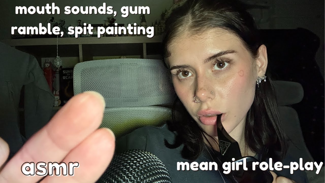 ASMR mean-girl makeover role-play 💅🏼 (gum chewing ramble, mouth sounds, personal attention)