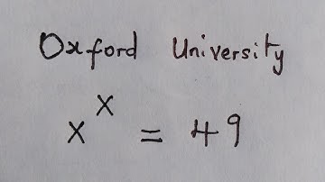 Oxford University 🎓 Entrance Exam | Can you solve ?