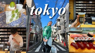 Japan Vlog pt. 2 | Breakfast Sushi at Toyosu Fish Market | Coffee & Dessert in Harajuku, Tokyo