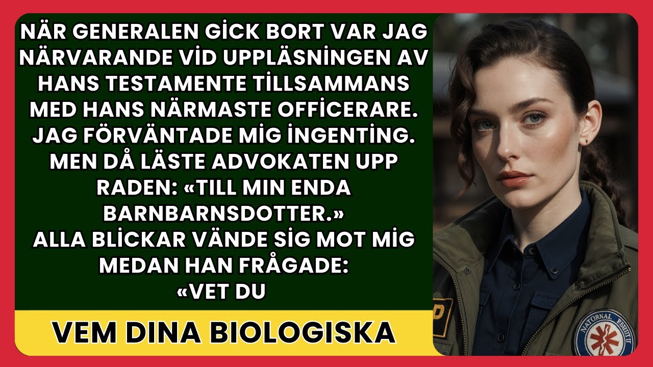 Jag trodde att mamma var förvirrad när hon viskade sina sista ord: "Lita aldrig på var du kommer ifrån, Helena." Jag var bara en brandman som hjälpt en general att överleva en krasch. Ändå kallade...