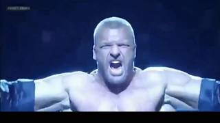 Brock lesnar VS Triple H Extreme Rules Steel Cage Match HD Awesom Match