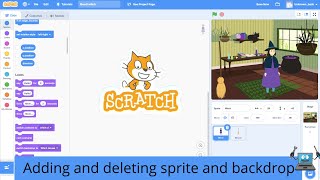 Adding and deleting Sprites and Backdrop in scratch | Tips, Tricks & more