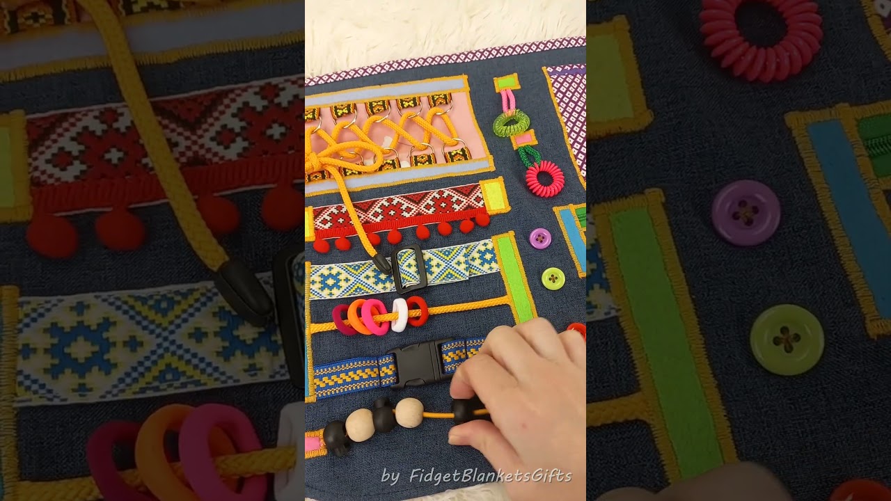 Dementia Fidget Apron & Busy Blanket | Alzheimer Activity Sensory Quilt | FidgetBlanketsGifts