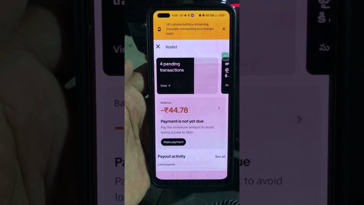 How To Pay Uber Driver Negative Balance 