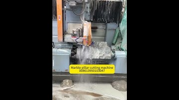How does a cnc lathe work to make marble granite column pillars #stoneturninglathe #cncpillarmachine