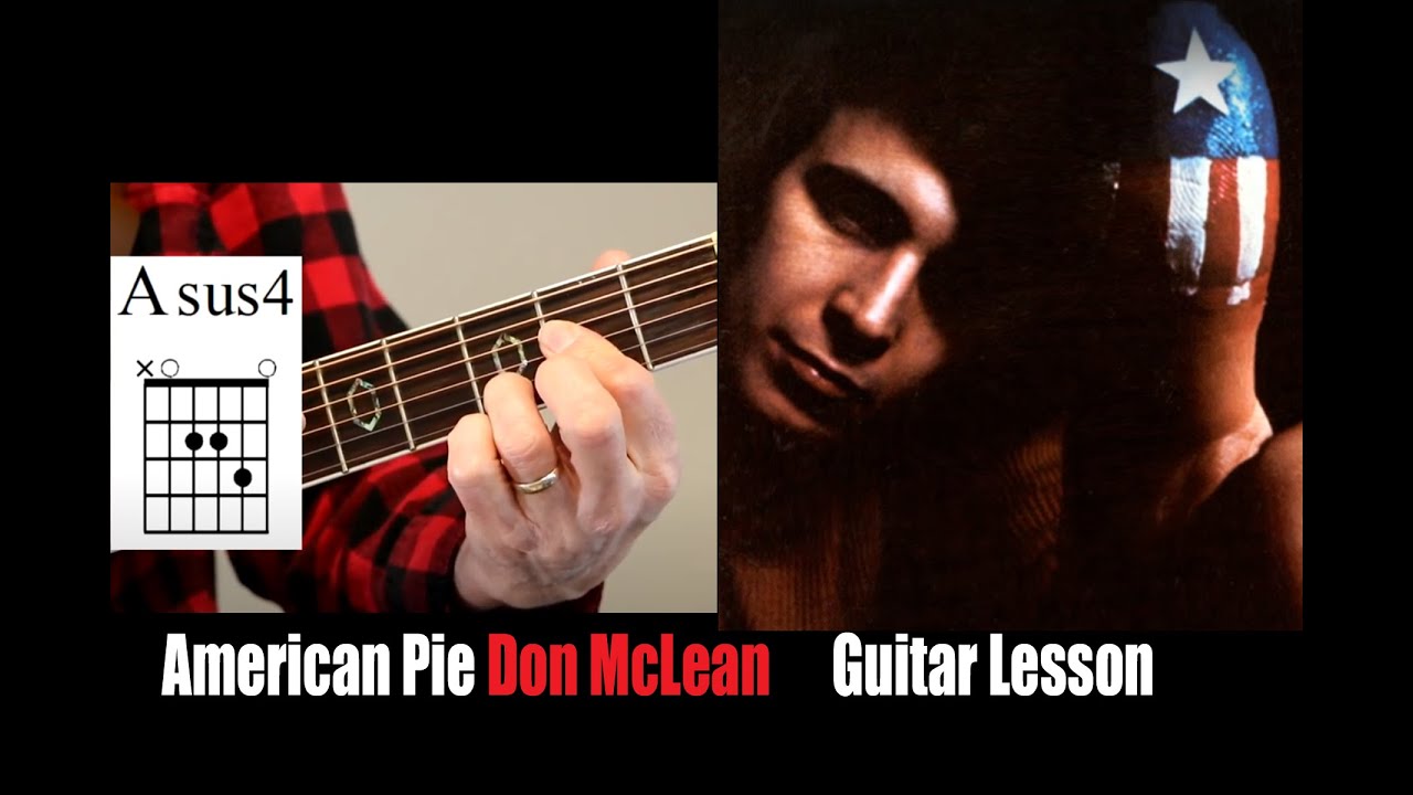 American Pie Don Mclean Guitar Lesson Tutorial Youtube