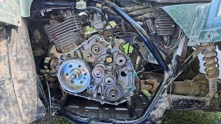 2003-2007 Suzuki Eiger LT-F400F Re-installing the gears and washers inside CrankCase Step By Step 