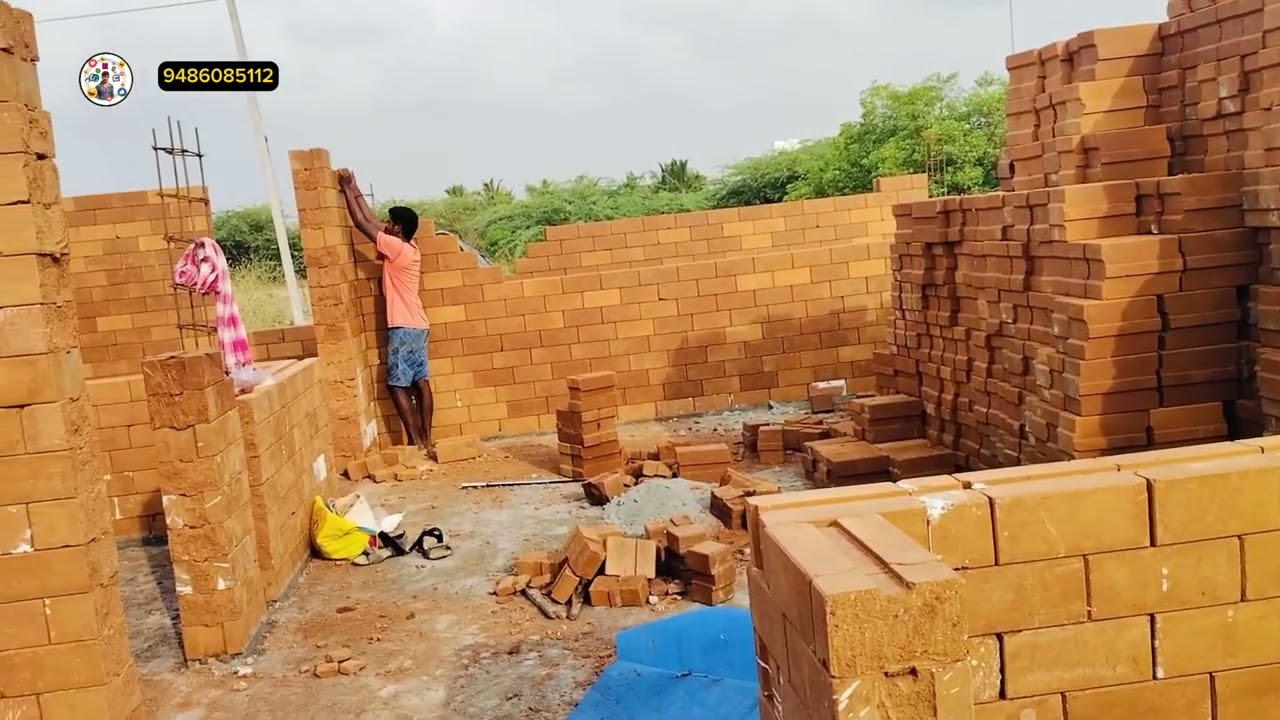 நாமக்கல் 😉 Kerala mud interlocking bricks 🧱 tamilnadu 💫1080P HD