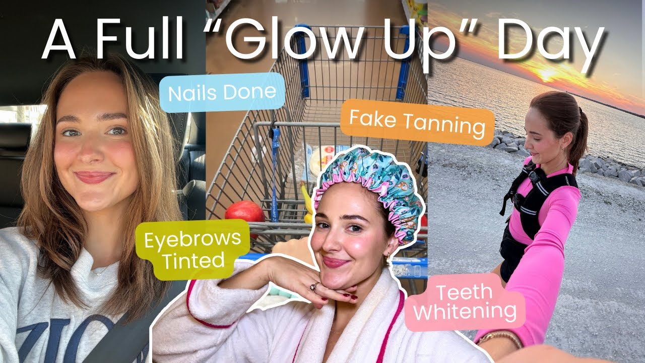 Getting My Confidence Back: Full Glow Up Day | Eyebrow Tinting, Fake Tan, Teeth Whitening