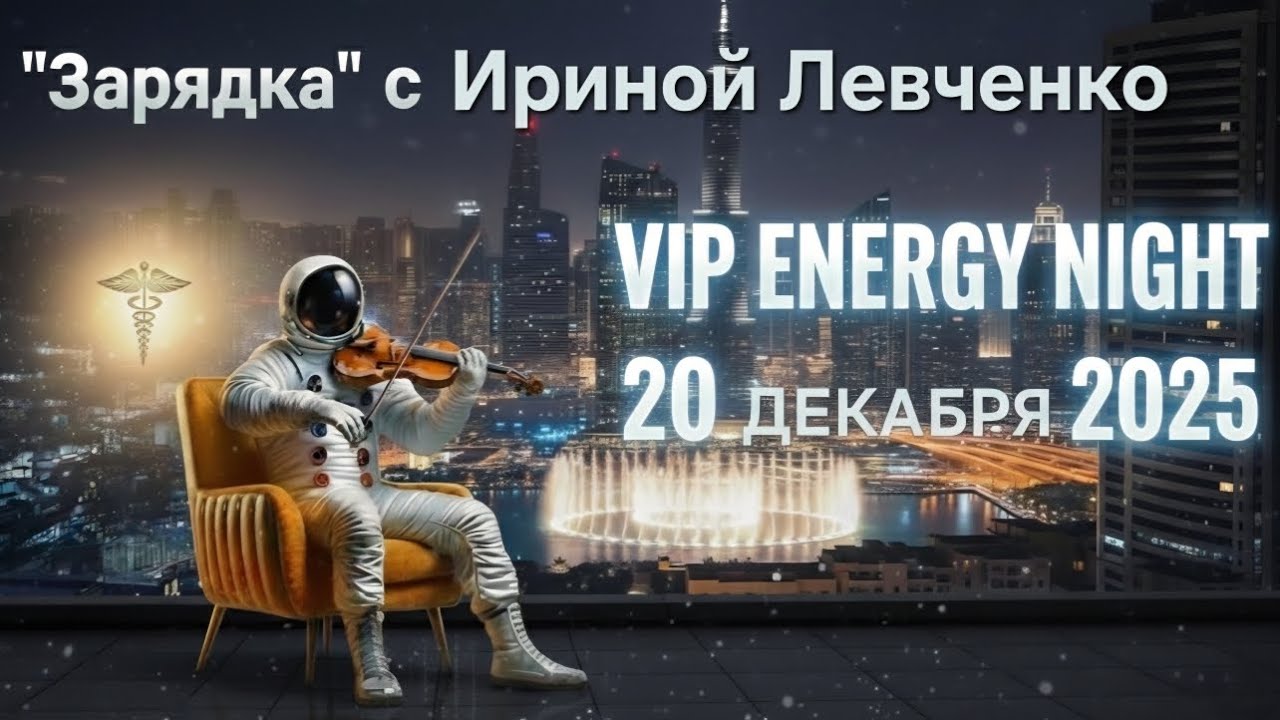 Запись "Зарядки с Ириной Левченко" за 20.12.2025 VIP ENERGY NIGHT 