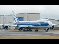 AirBridgeCargo 747-8f (VP-BBL) Double Taxi Test @ Paine Field