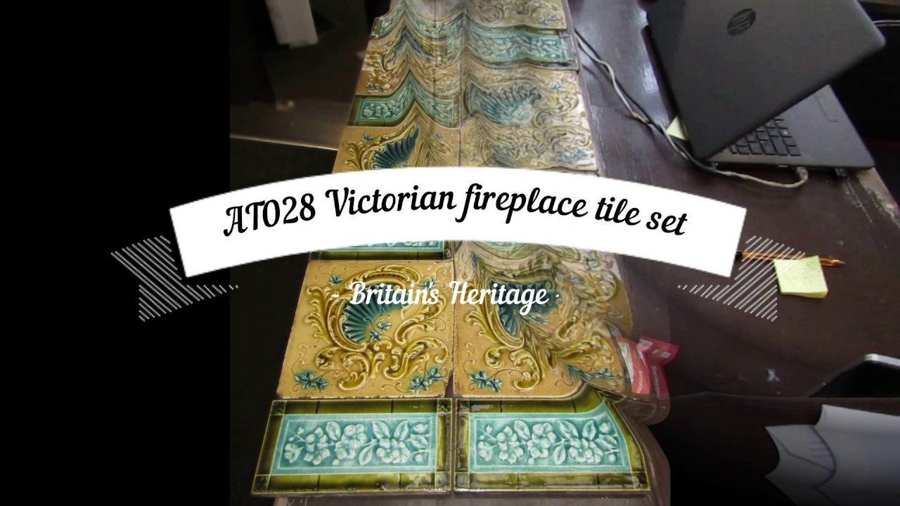 Britain S Heritage At028 Victorian Majolica Antique Fireplace Tile