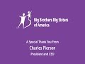 Special Thank You Video from Charles Pierson