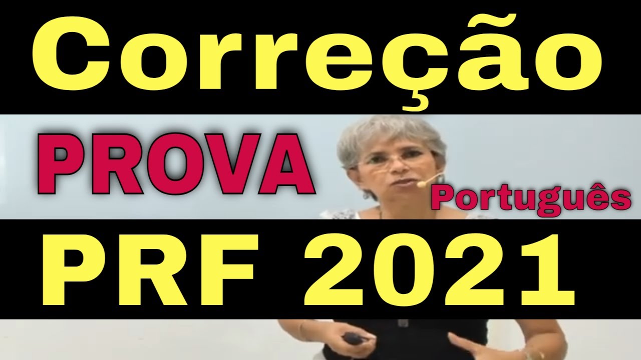 Correção Prova PRF 2021 com gabarito | Banca Cebraspe | Português Professora Aliete