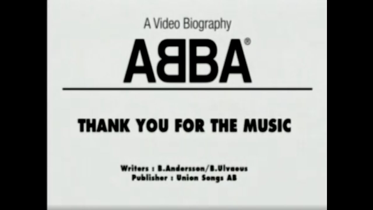 Thank You For The Music - ABBA | Karaoke Version | Original Footage