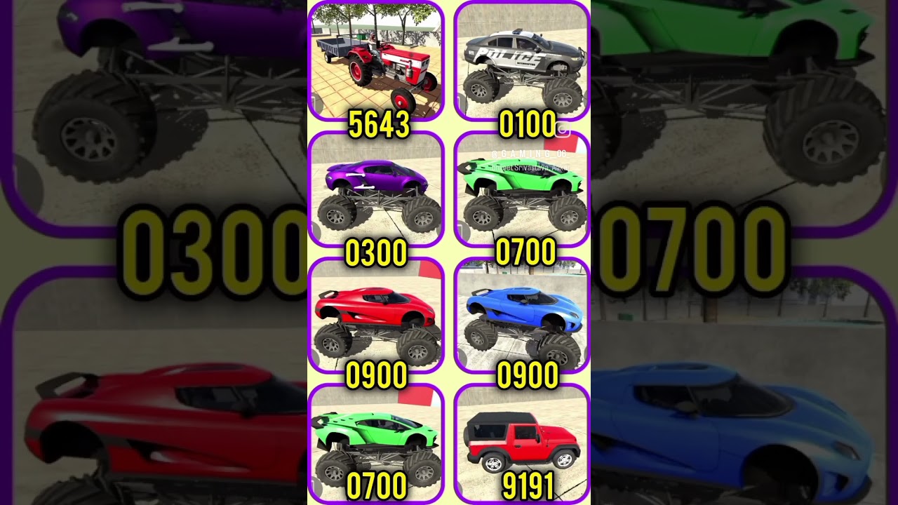 🤑New monster truck cheat code🔥 Indian bike driving 3d ll 😱