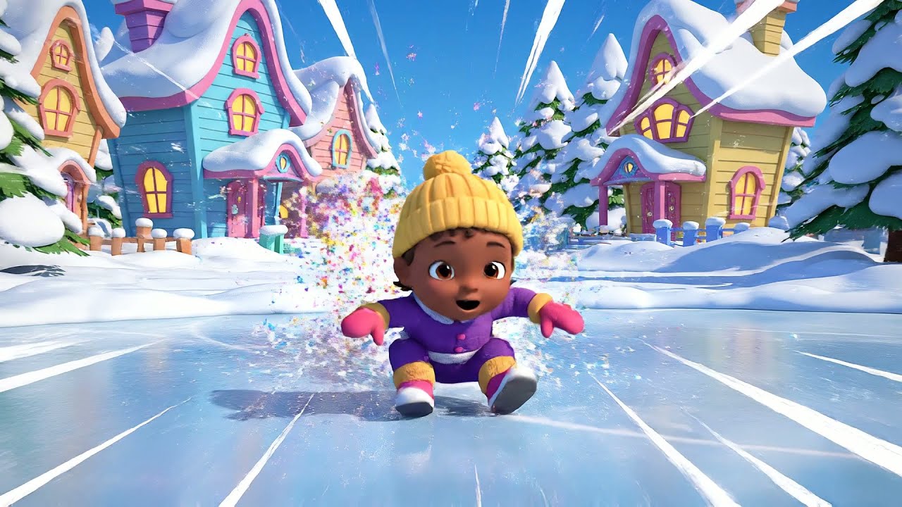 Zootopia Baby Nick Wilde Slid on the Ice | Nursery Rhymes for Kids & Baby Songs