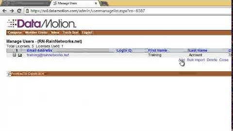 How to Setup a New DataMotion SecureMail License