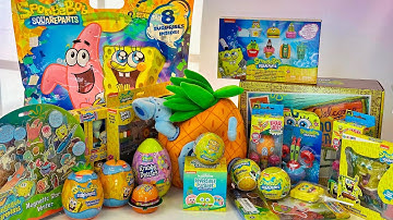 ASMR 50 minutes SPONGEBOB SquarePants Oddly Satisfying Unboxing | Over 40 Toy Surprises | No talking