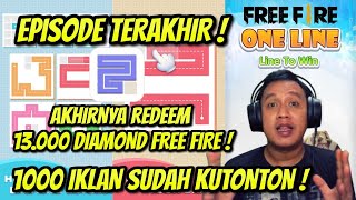 NONTON 1000 IKLAN DONE! , SYARAT TERPENUHI REDEEM 13000 DIAMOND FREEFIRE -  ONE LINER LINE TO WIN #2 screenshot 5